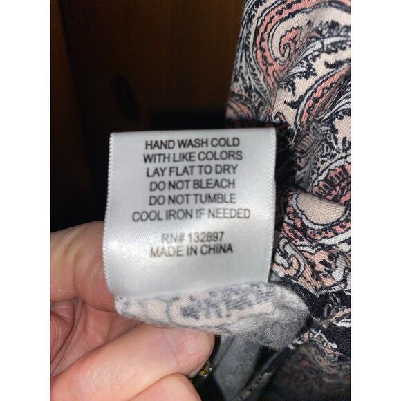 Rose + Olive Tunic Top slit in back very soft size 1X - Picture 6 of 6